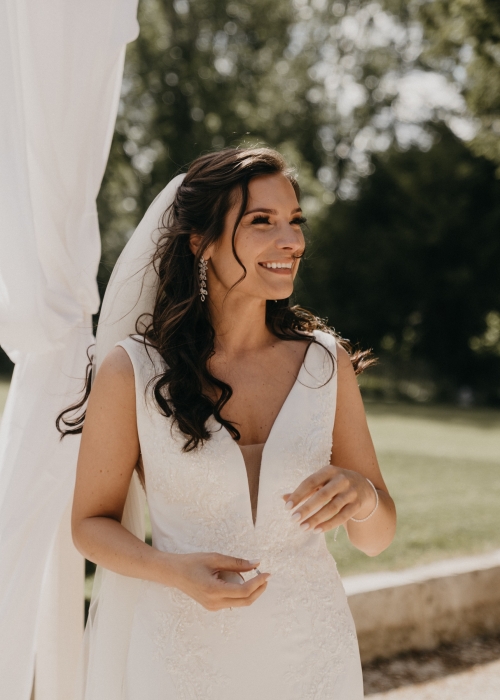 maquillage préparation mariée coiffure